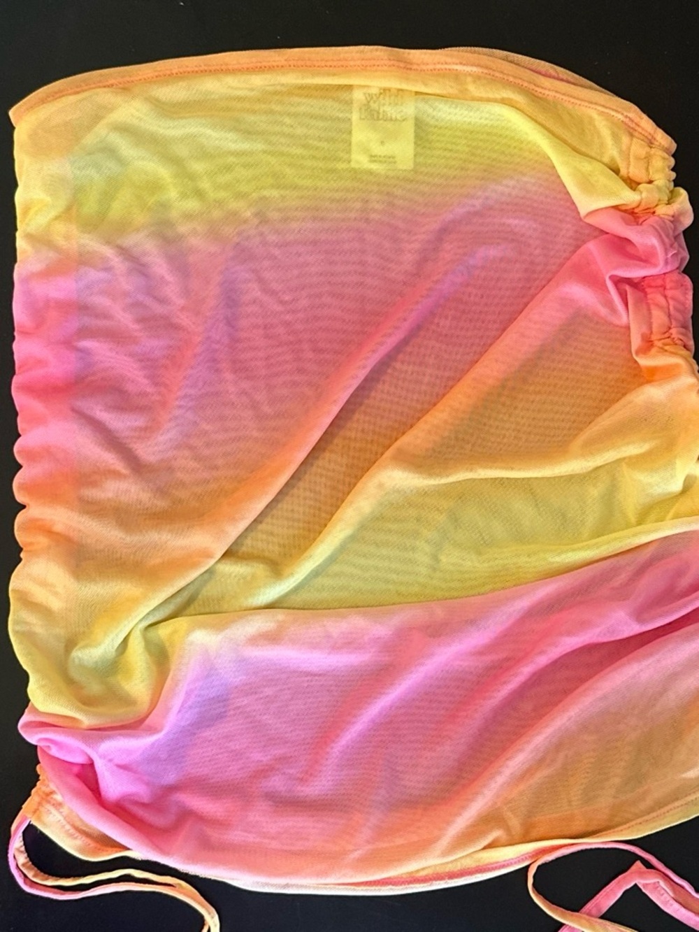 wild fable Ombre Mesh Cover-Up in Yellow and Pink